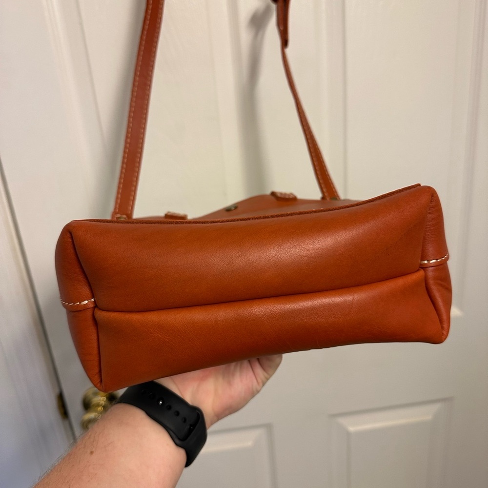 Portland Leather Goods Mini Crossbody Papaya - Picture 3 of 5